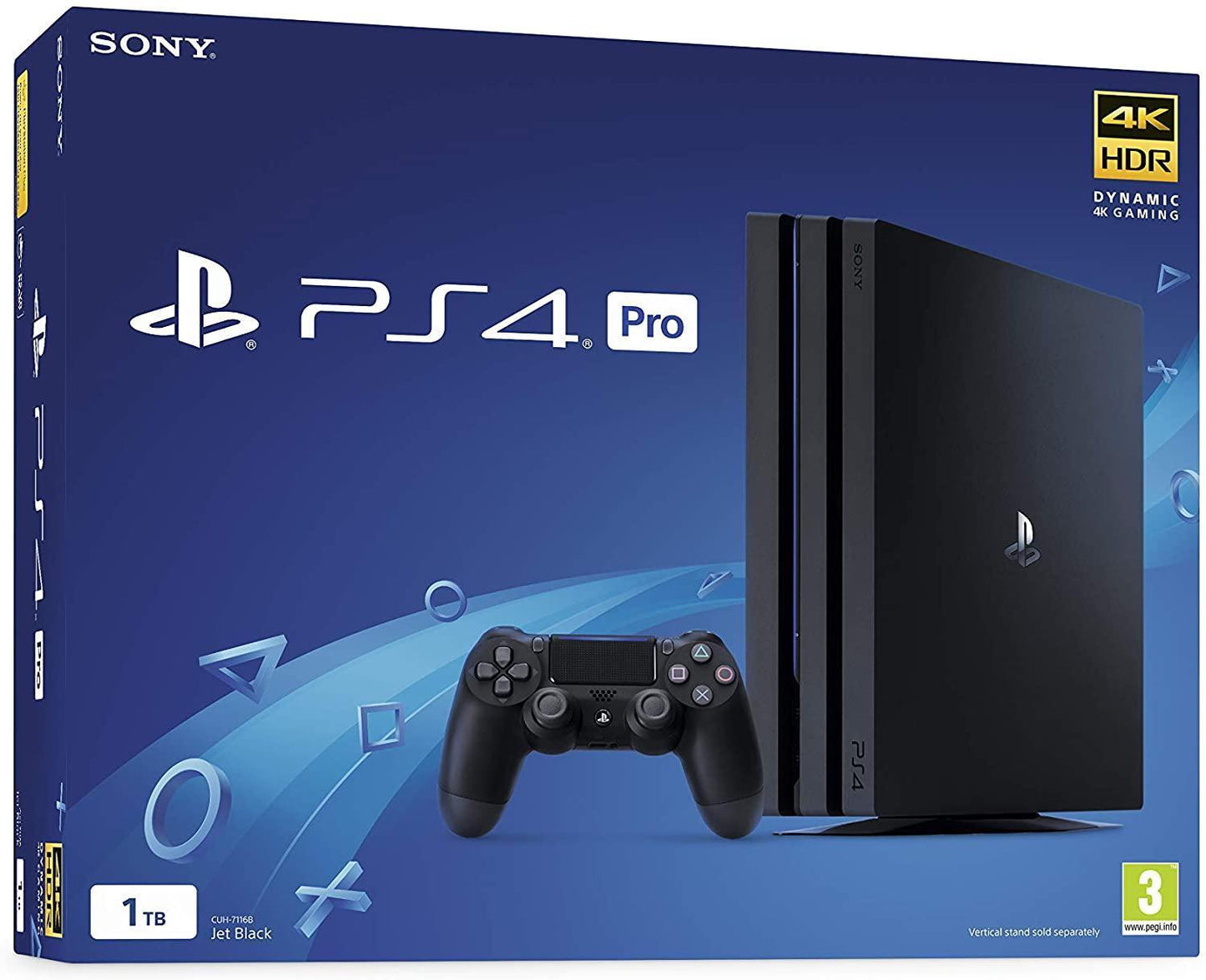 Sony PlayStation 4 Pro 1TB Console [Black] - PAL Console [Import]