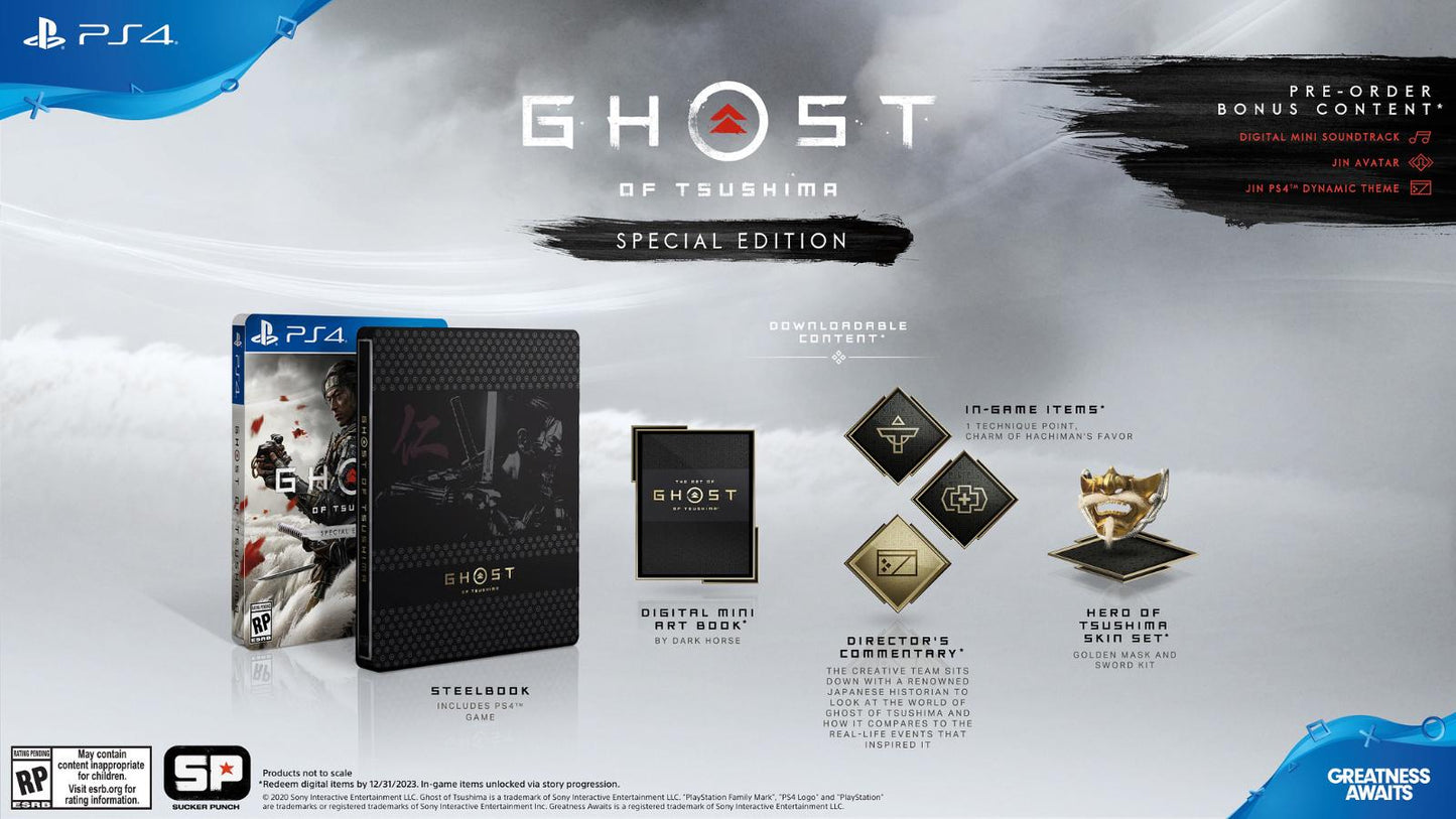 Ghost of Tsushima [Special Edition] - PAL Playstation 4 [Import]