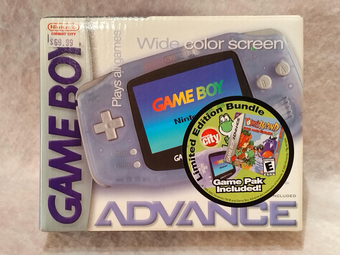 Glacier Gameboy Advance System [Circuit City Limited Edition Bundle] - Game Boy Advance