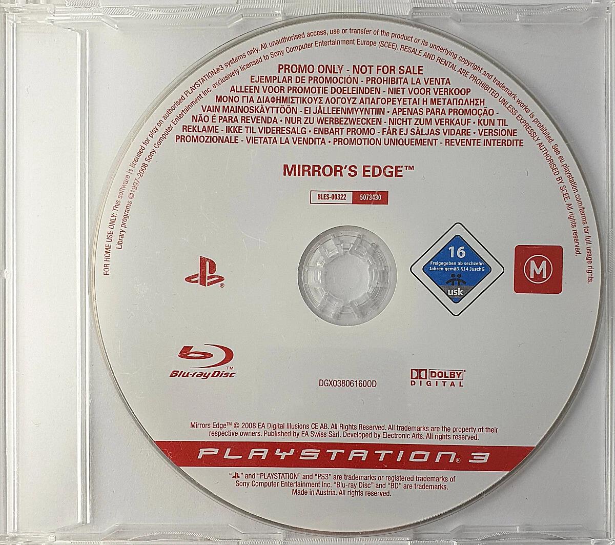 Mirror's Edge [Not For Resale] - PAL Playstation 3 [Import]