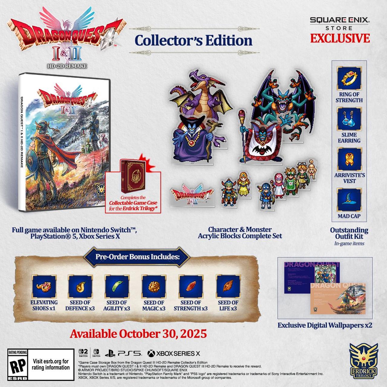 Dragon Quest I & II HD-2D Remake [Collector's Edition] - Nintendo Switch
