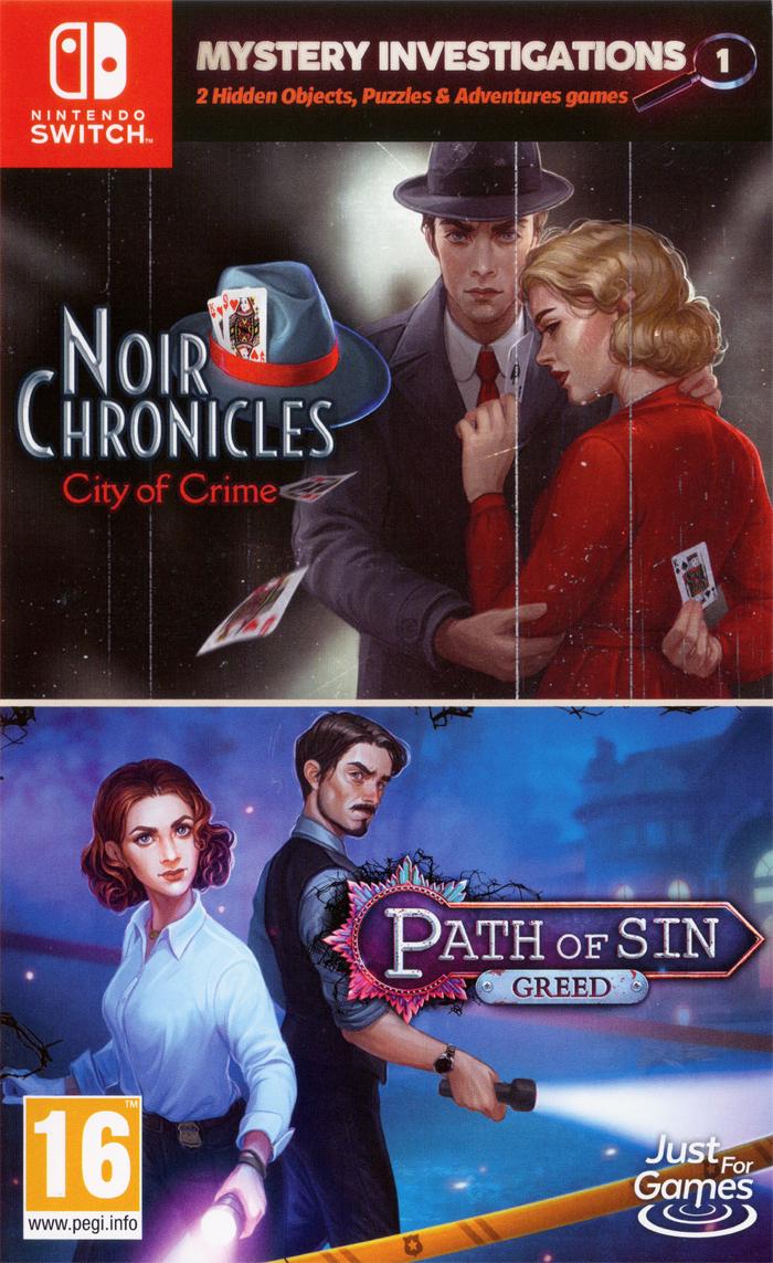 Mystery Investigations 1: Noir Chronicles: City of Crime + Path of Sin: Greed - PAL Nintendo Switch [Import]