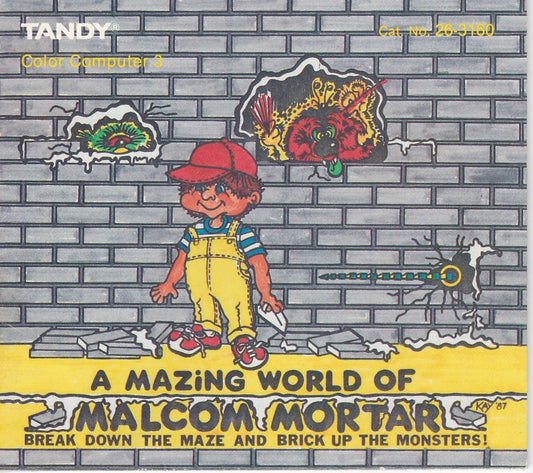 A Mazing World Of Malcolm Mortar [128K CoCo 3 Req'D] - TRS-80