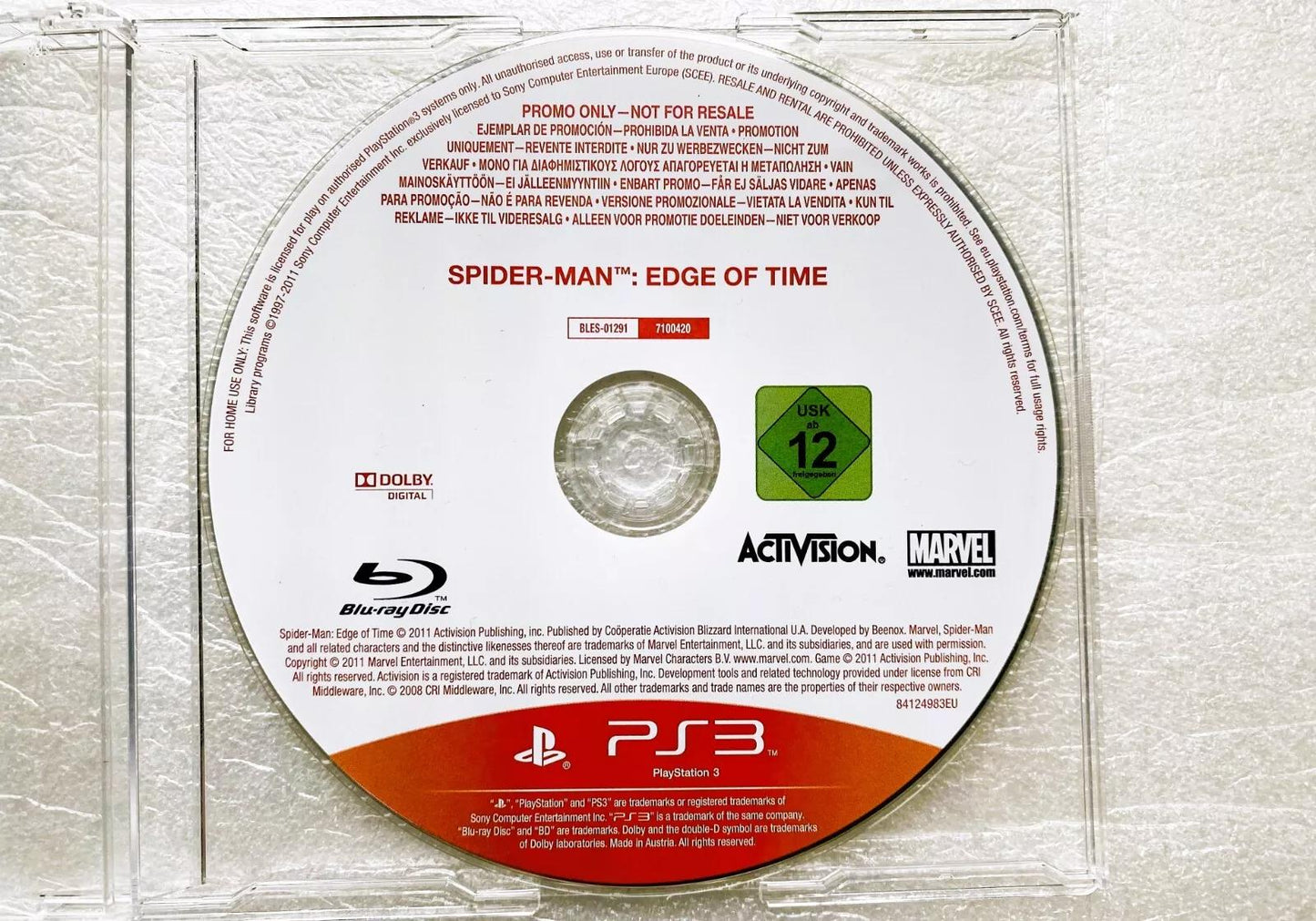 Spider Man Edge Of Time [Not For Resale] - PAL Playstation 3 [Import]