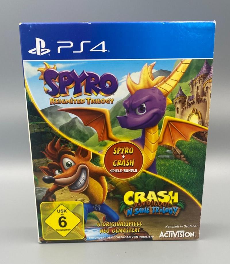Spyro Reignited Trilogy & Crash Bandicoot N Sane Trilogy - PAL Playstation 4 [Import]