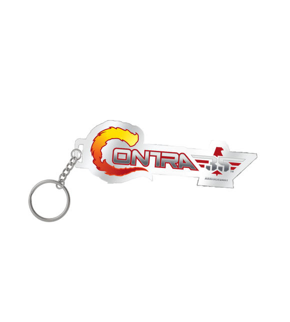 Contra 35th Anniversary Keychain *NEW*