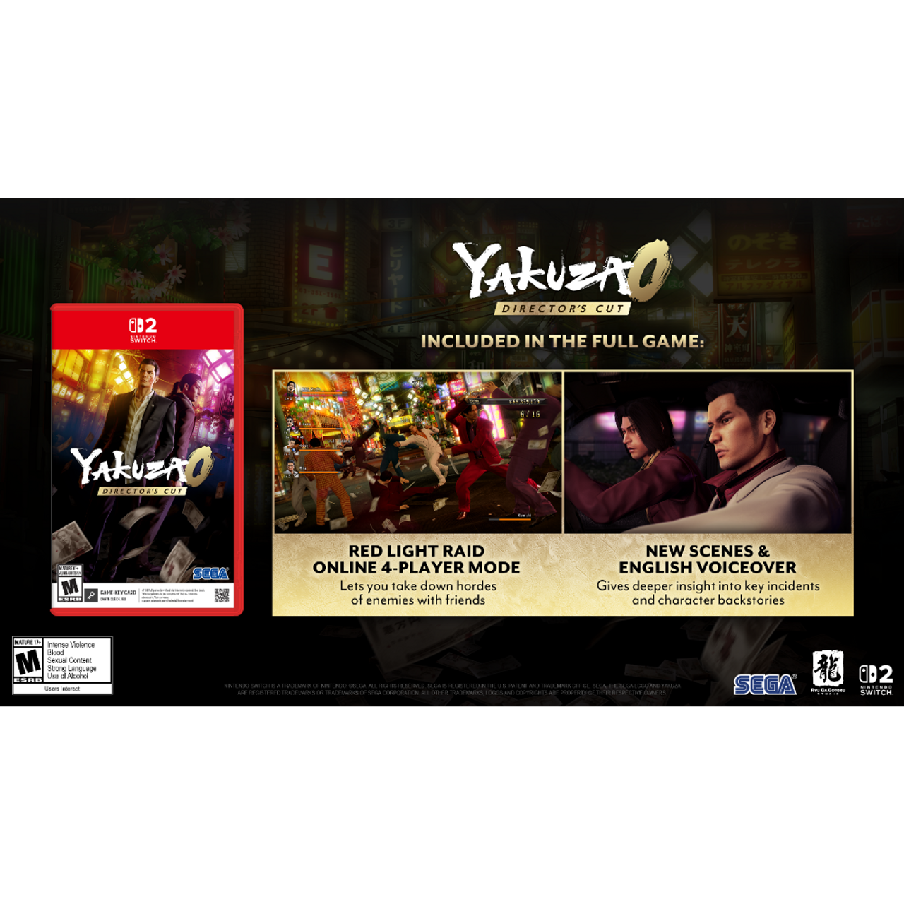 Yakuza 0 Director’s Cut (New) - Nintendo Switch 2