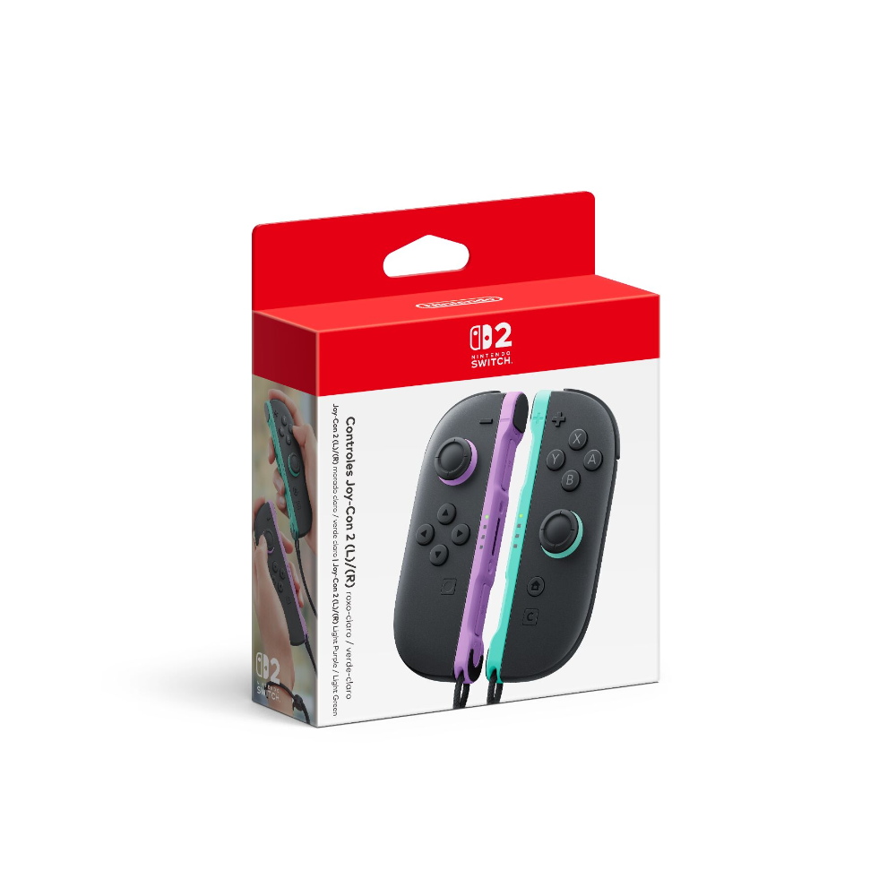 Switch 2 Joy-Con 2 (L)/(R): Light Purple / Light Green (New) - Nintendo Accessories