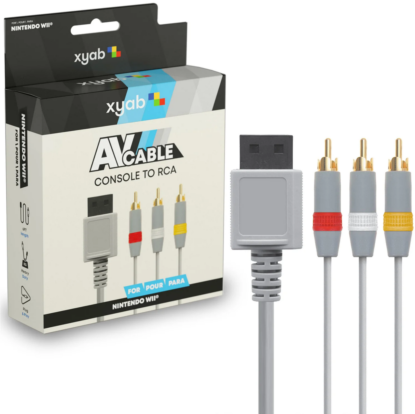 Nintendo Wii / WiiU AV Cables (NEW) - Nintendo Accessories