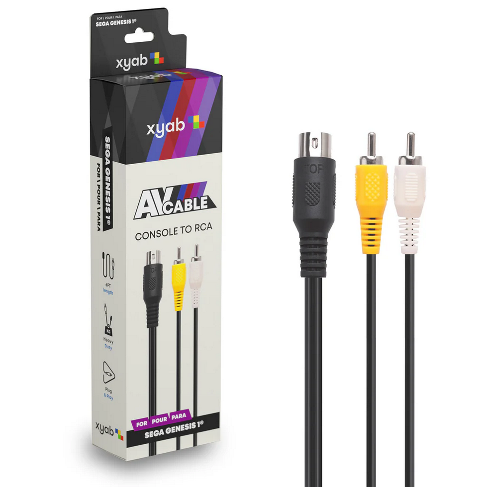 Audio / Video Cables for Sega Genesis (NEW) - Sega Accessories