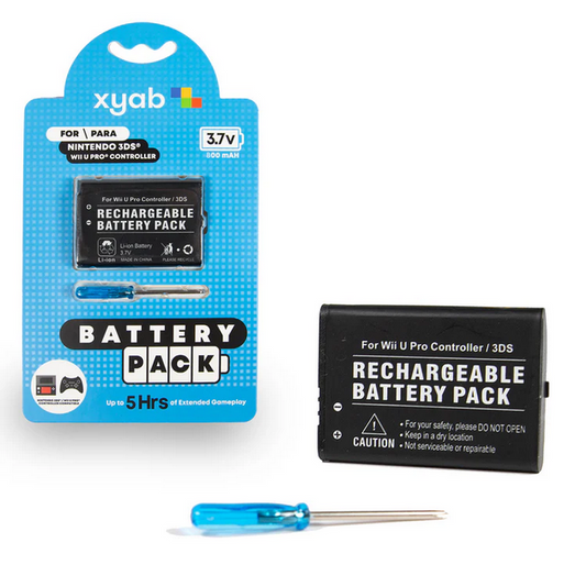 Rechargeable Battery Pack For Nintendo 3DS / WiiU Pro Controller (New) - Nintendo Accessories