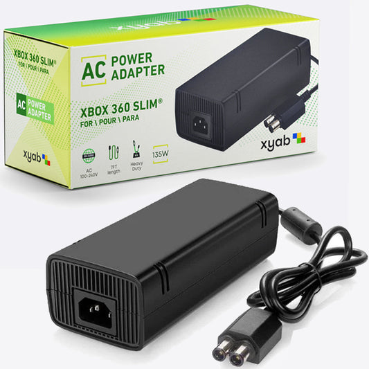 AC Adapter For Xbox 360 Slim (NEW) - XBOX Accessories
