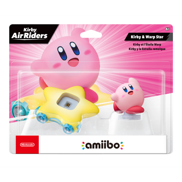 Kirby Air Rider Series - Kirby & Warp Star (New) - Amiibo