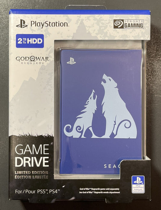2TB God of War Ragnarök Limited Edition Game Drive - PlayStation Accessories
