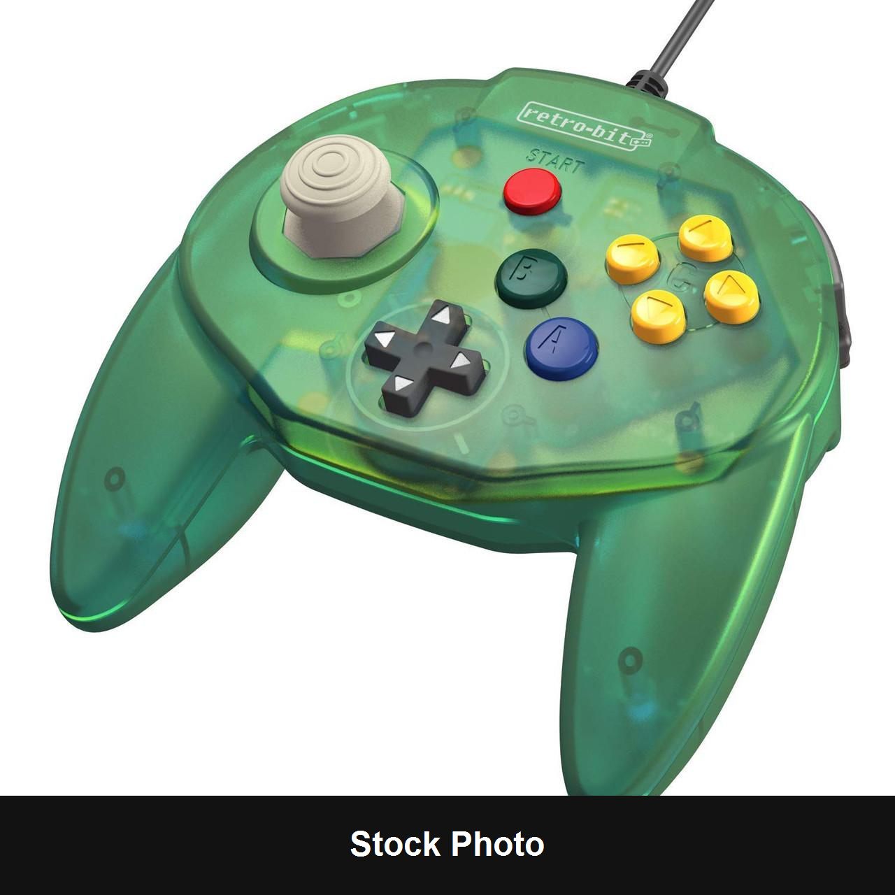 Retro-Bit Tribute 64 Forest Green Controller (Nintendo 64) - Nintendo Accessories
