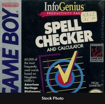 InfoGenius: Spell Checker and Calculator - Game Boy