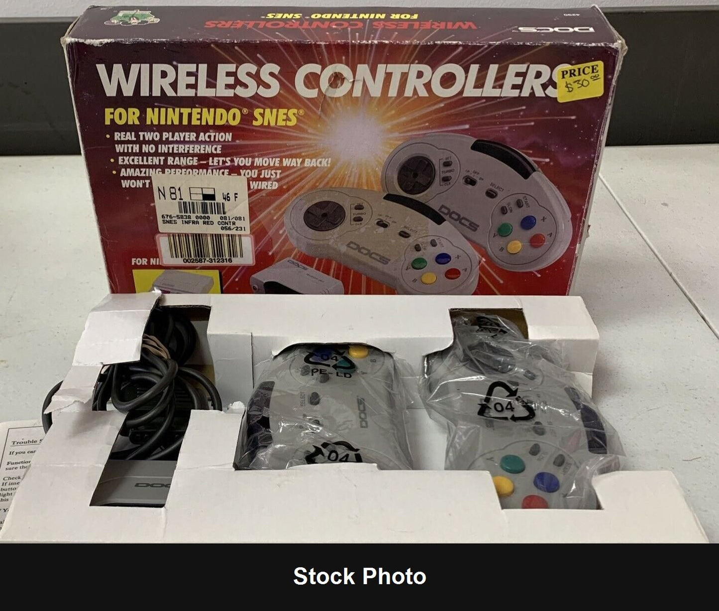 Docs Wireless Controllers (Super Nintendo) - Nintendo Accessories
