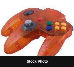 Fire Orange Controller (Nintendo 64) - Nintendo Accessories