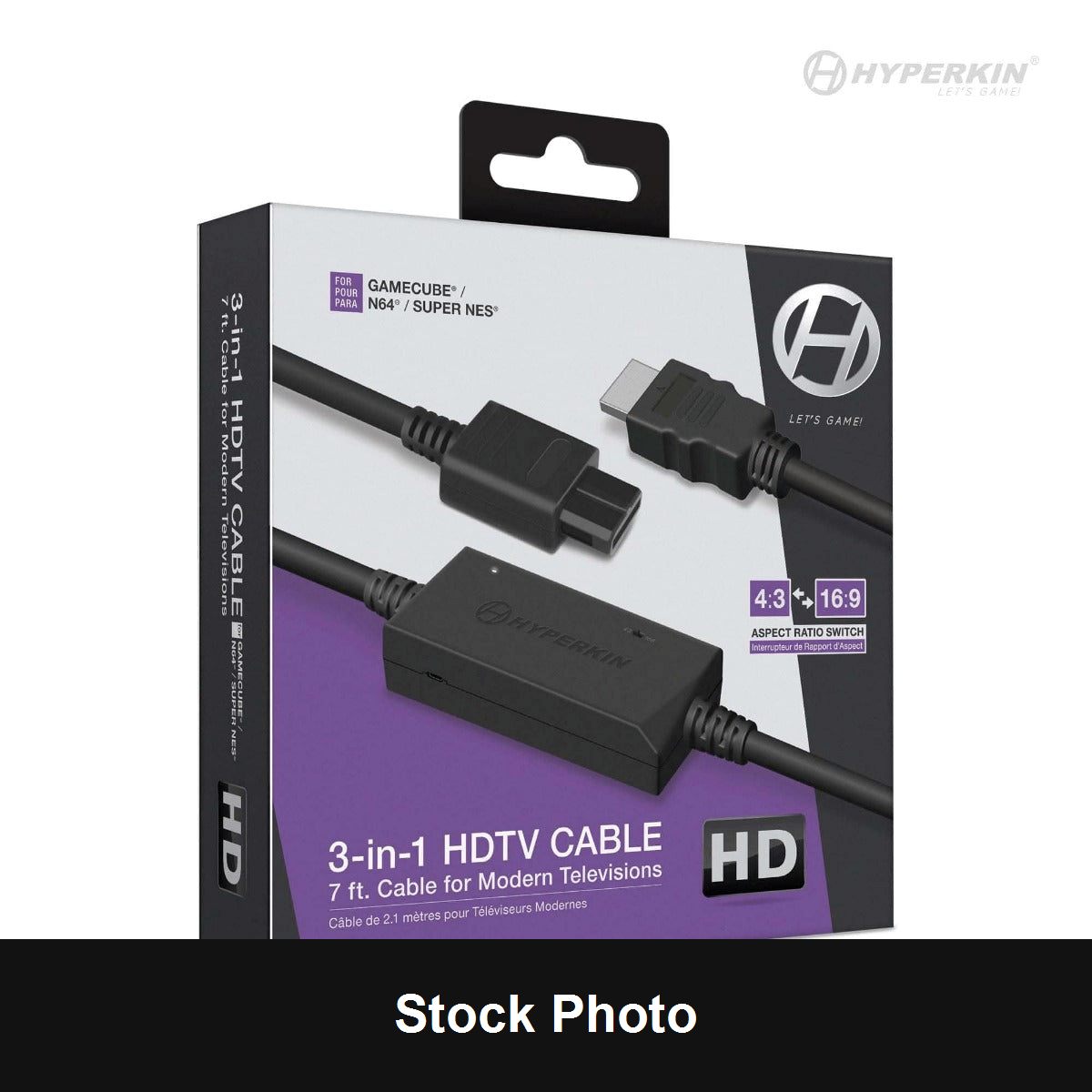 Hyperkin 3-in-1 HDTV HDMI HD Cable for Nintendo GameCube, SNES, Ninendo 64 - Nintendo Accessories
