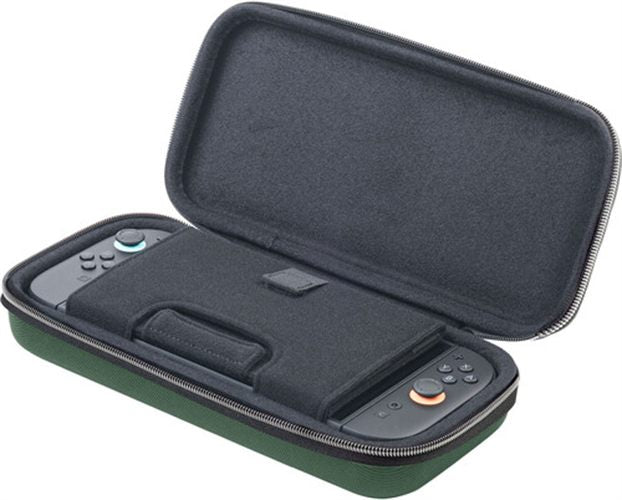 Switch 2 - Game Traveler Deluxe Hylian Shield - Zelda Green Case