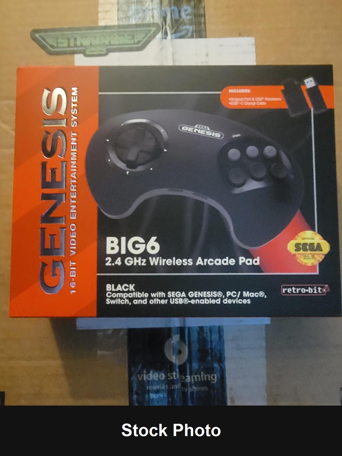 Big 6 Wireless Arcade Pad (Sega Genesis) - Nintendo Accessories
