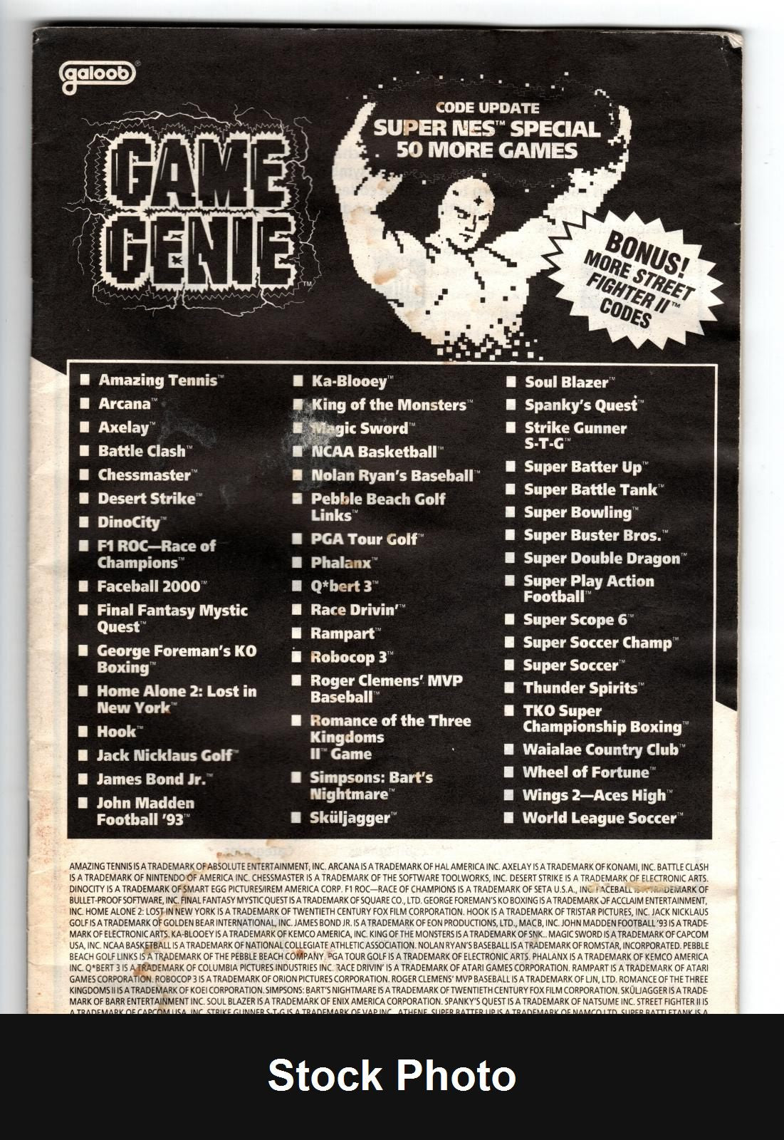Super NES Game Genie Code Update Manual: Special 50 More Games (Super Nintendo) - Nintendo Accessories