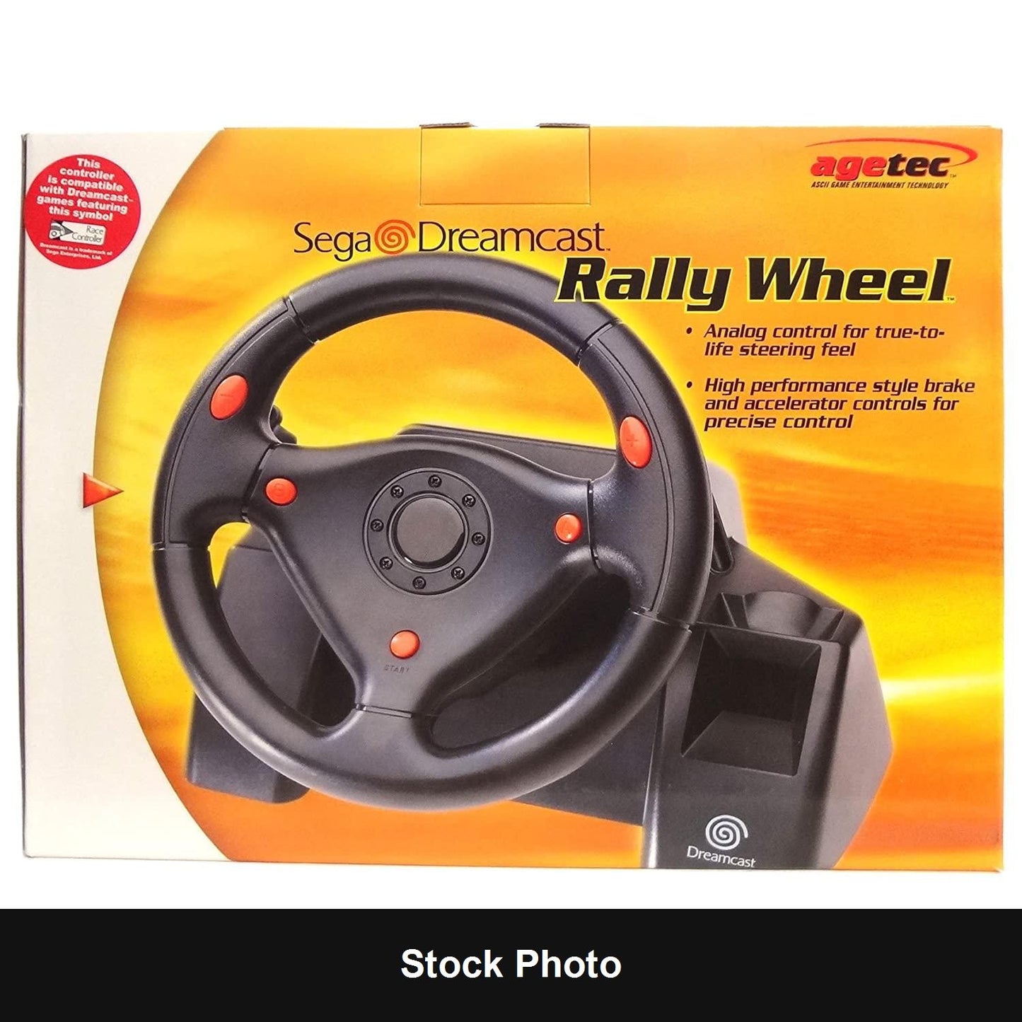 Sega Dreamcast Rally Wheel (Sega Dreamcast) - Sega Accessories