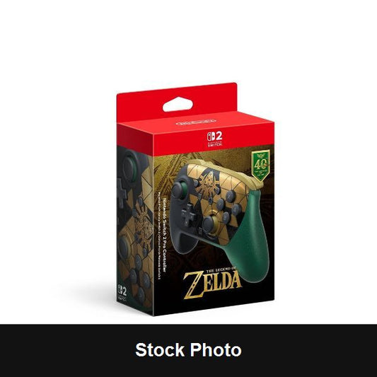 Nintendo Switch 2 Pro Controller: The Legend of Zelda 40th Anniversary Edition - Nintendo (New) - Switch 2