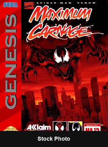 Spiderman Maximum Carnage - Sega Genesis