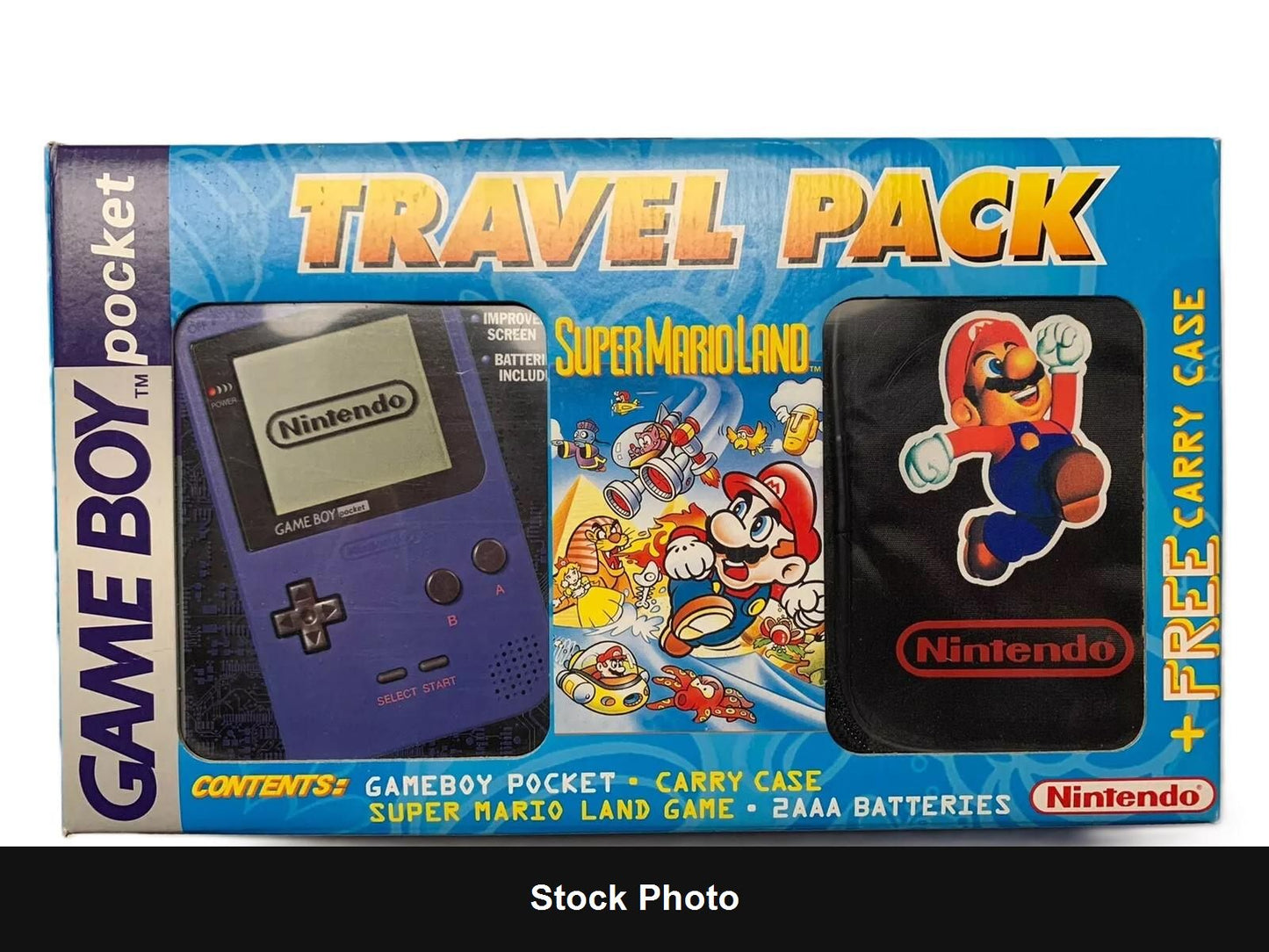 Blue Game Boy Pocket [Travel Pack] - PAL Game Boy [Import]
