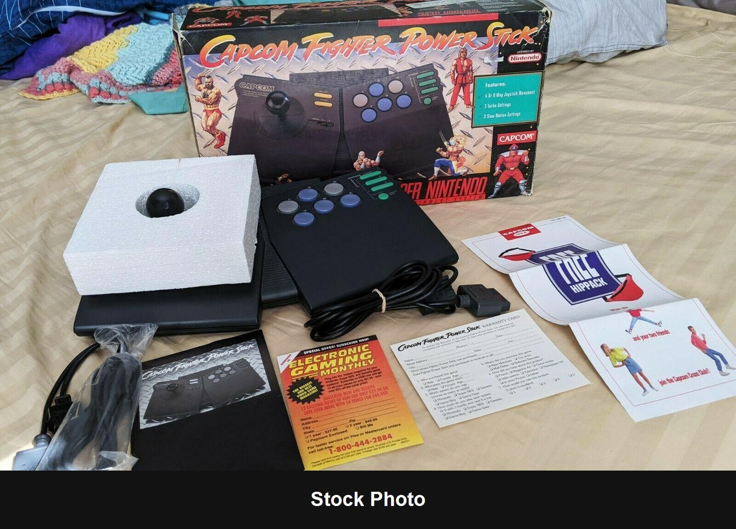 Capcom Fighter Power Stick (Super Nintendo) - Nintendo Accessories