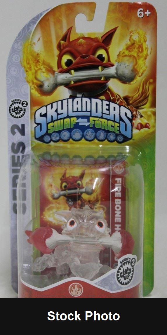 Hot Dog - Swap Force, Fire Bone, Clear - Skylanders