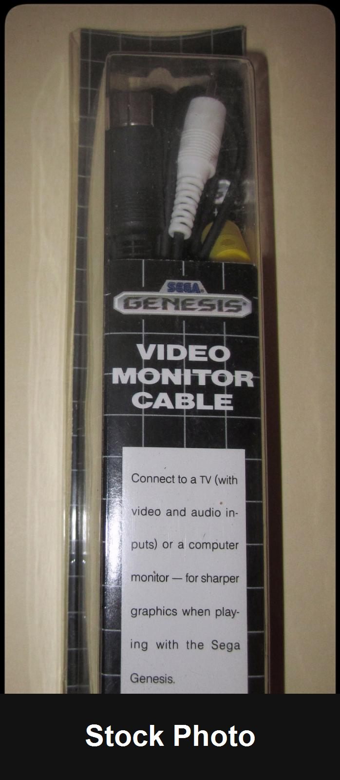 Video Monitor Cable (Sega Genesis) - Sega Accessories