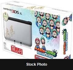 Nintendo 3DS XL Silver Mario & Luigi Edition - Console