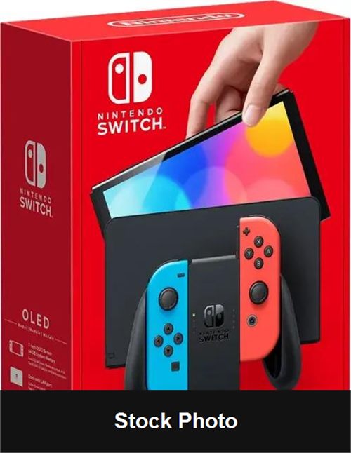 Nintendo Switch OLED with Blue and Red Joy-Con - Console
