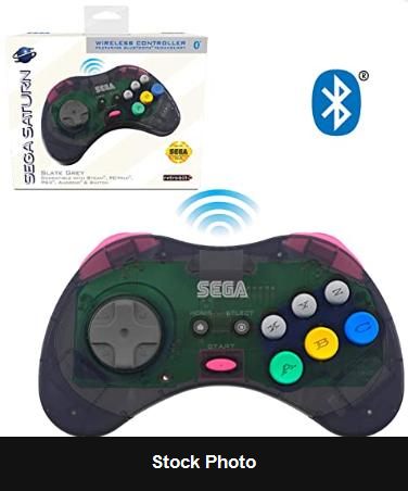 Saturn Slate Grey Wireless Controller (Sega Saturn) - Sega Accessories