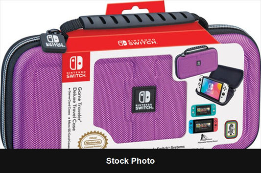 Game Traveler Deluxe Case for Nintendo Switch: Purple (New) - Nintendo Accessories
