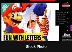 Mario's Early Years Fun with Letters - Super Nintendo