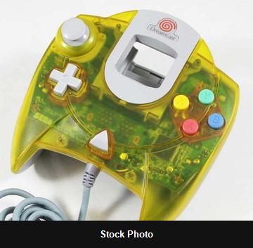 Yellow Sega Dreamcast Controller (Sega Dreamcast) - Sega Accessories