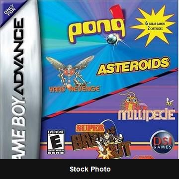 Pong / Asteroids / Yar's Revenge / Millipede / Super Breakout / Lunar Lander - Game Boy Advance