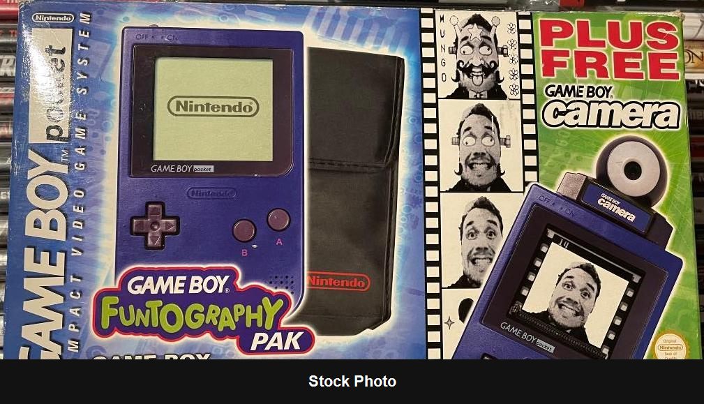 Game Boy Pocket Blue Funtography Pak - Game Boy