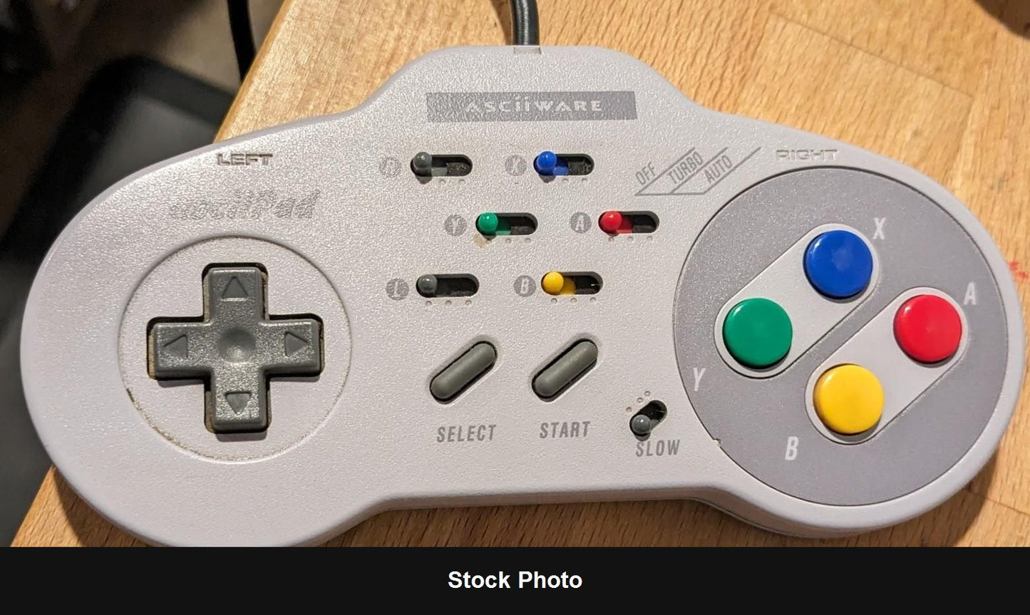 Asciiware SNES Turbo Controller (Super Nintendo) - Nintendo Accessories