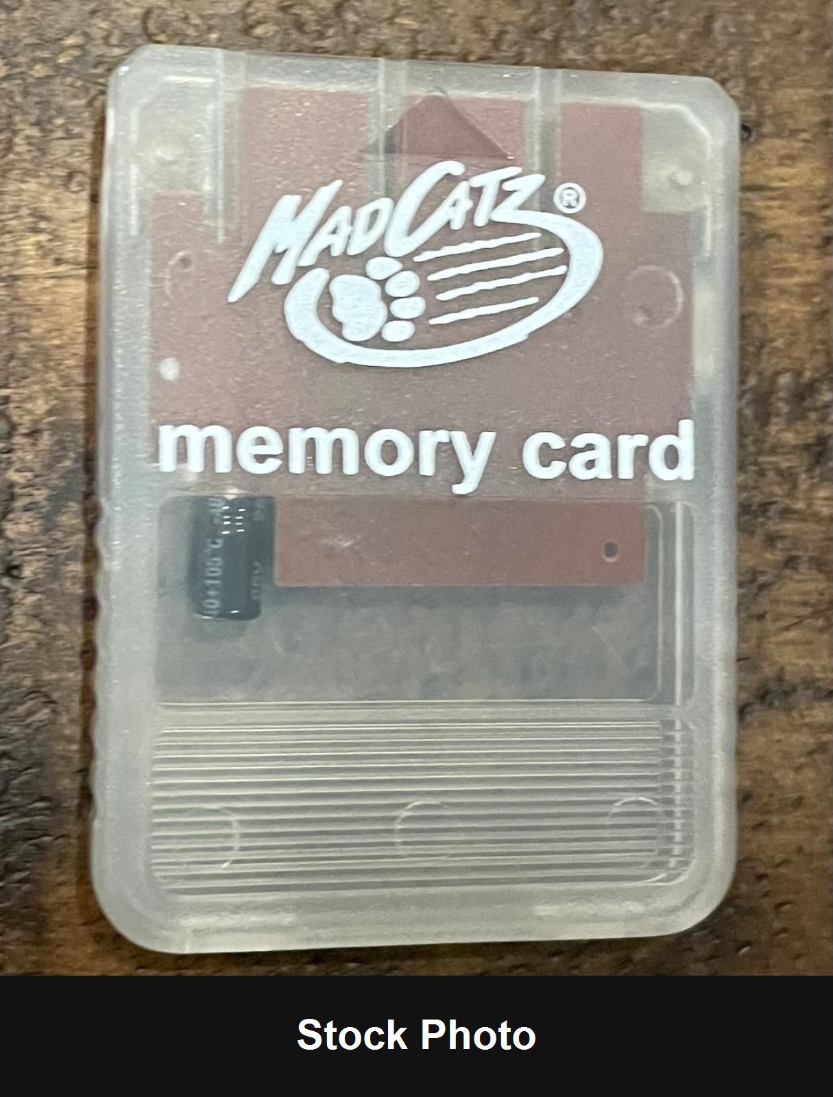 Mad Catz Memory Card [Clear] (PlayStation) - PlayStation Accessories