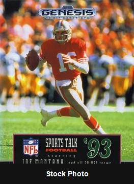Sports Talk Football '93 Starring Joe Montana - Sega Genesis