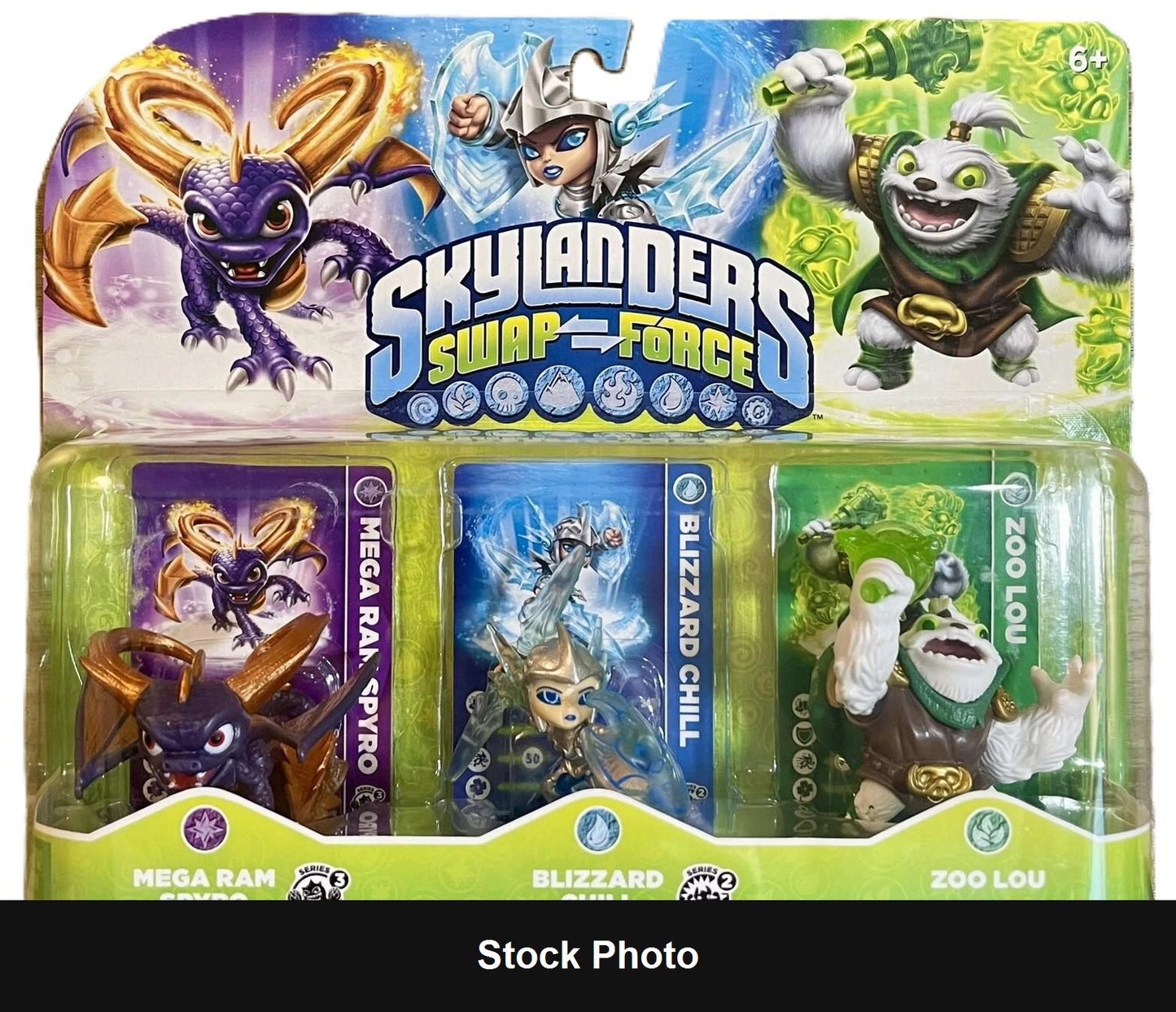Skylanders Swap Force Triple Pack: Mega Ram Spyro, Blizzard Chill, Zoo Lou (Skylanders) - Skylanders Accessories