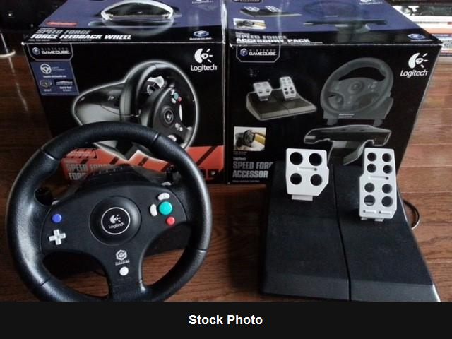 Logitech Speed Force Steering Wheel (Gamecube) - Nintendo Accessories