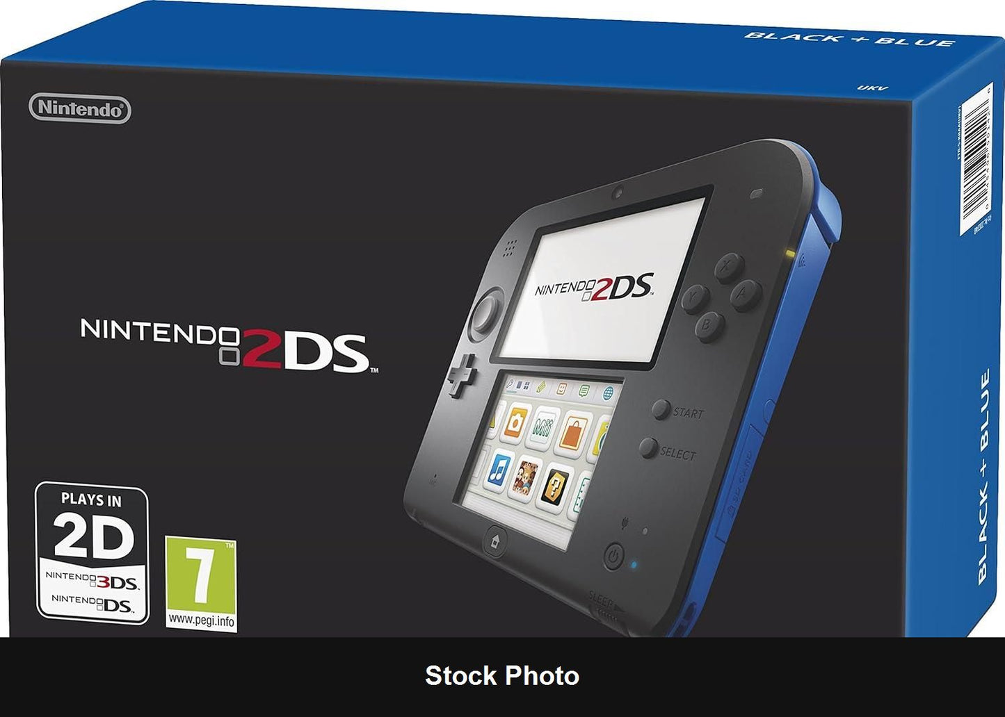 Nintendo 2DS Black + Blue - Nintendo 3DS