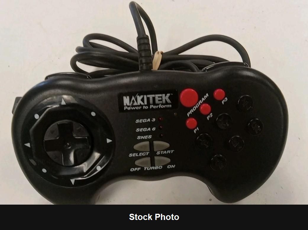 NakiTek Universal Programmable Control Pad (Sega Genesis) - Nintendo Accessories