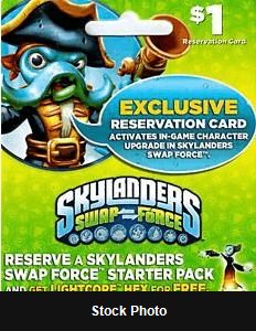 UFO Hat - SWAP Force, Target Pre-order Card (Skylanders) - Skylanders Accessories