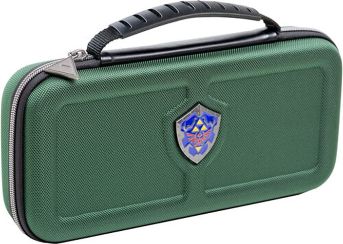 Switch 2 - Game Traveler Deluxe Hylian Shield - Zelda Green Case